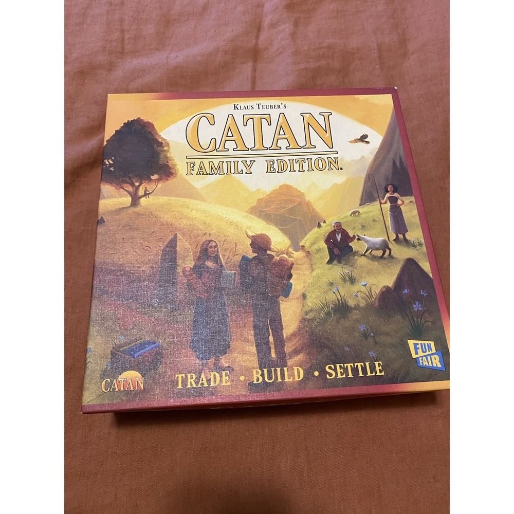 Klaus Teuber's Catan Family Edition Board Game Used Missing 1 Orange Road Piece